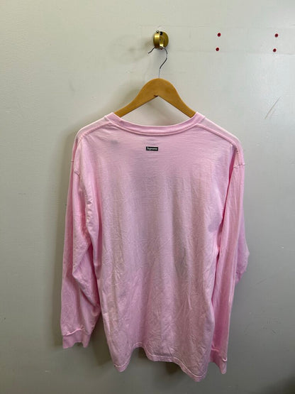 Preowned Supreme Pink Harvest Long Sleeve Size Large