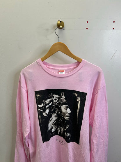 Preowned Supreme Pink Harvest Long Sleeve Size Large