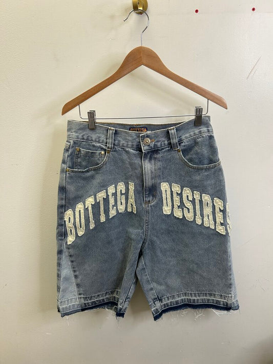 New Bottega Desires Lightwash Denim Shorts size 30