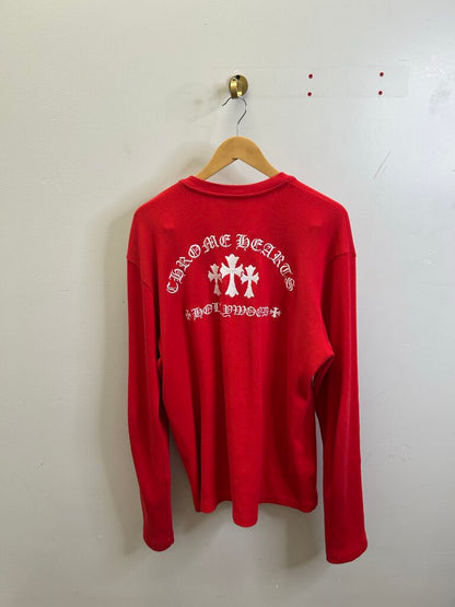 Preowned Red Chrome Hearts Thermal sz.XL