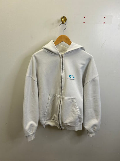 Preowned Balenciaga Washed White Zip Up size L