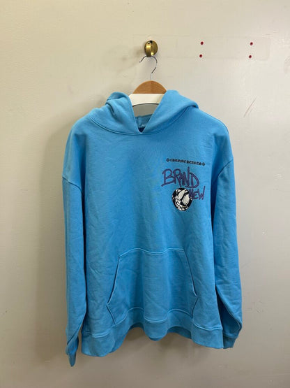 Preowned Chrome Hearts Matty Boy Brain New Blue Hoodie sz.XXL