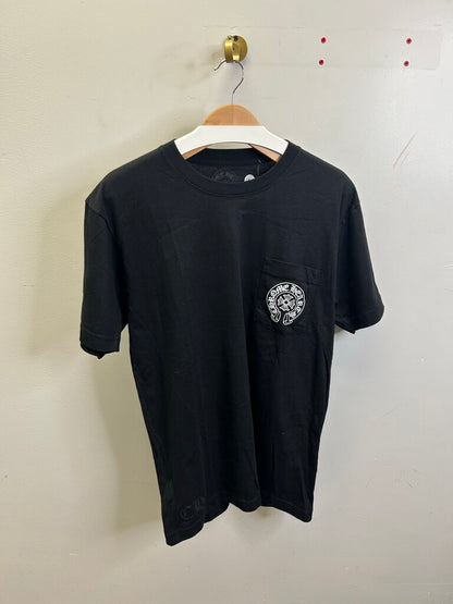 New Chrome Hearts Black Horseshoe Tee Size Large