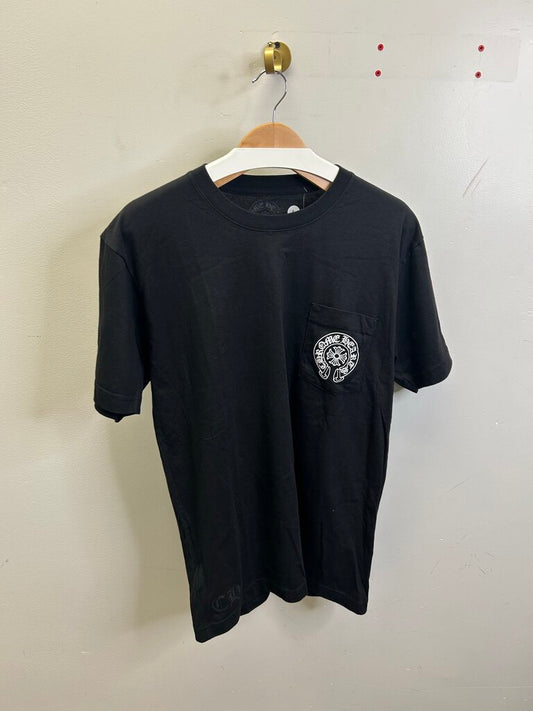 New Chrome Hearts Black Horseshoe Tee Size Large