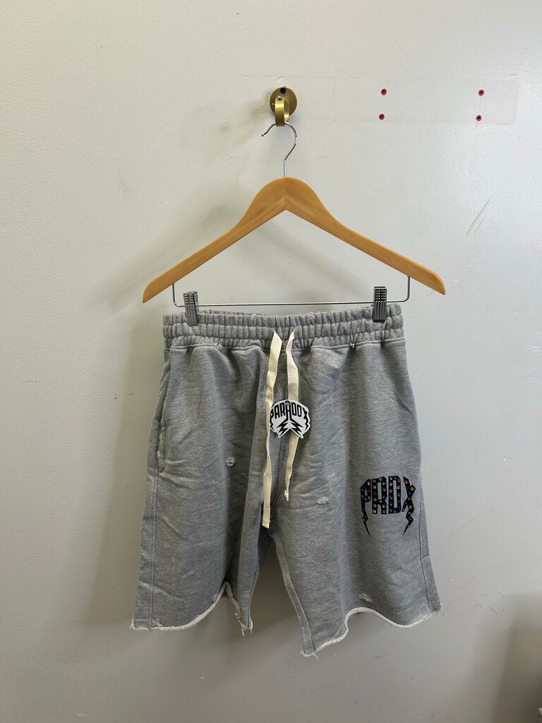 New Paradox Grey Rhinestone Shorts Size XL