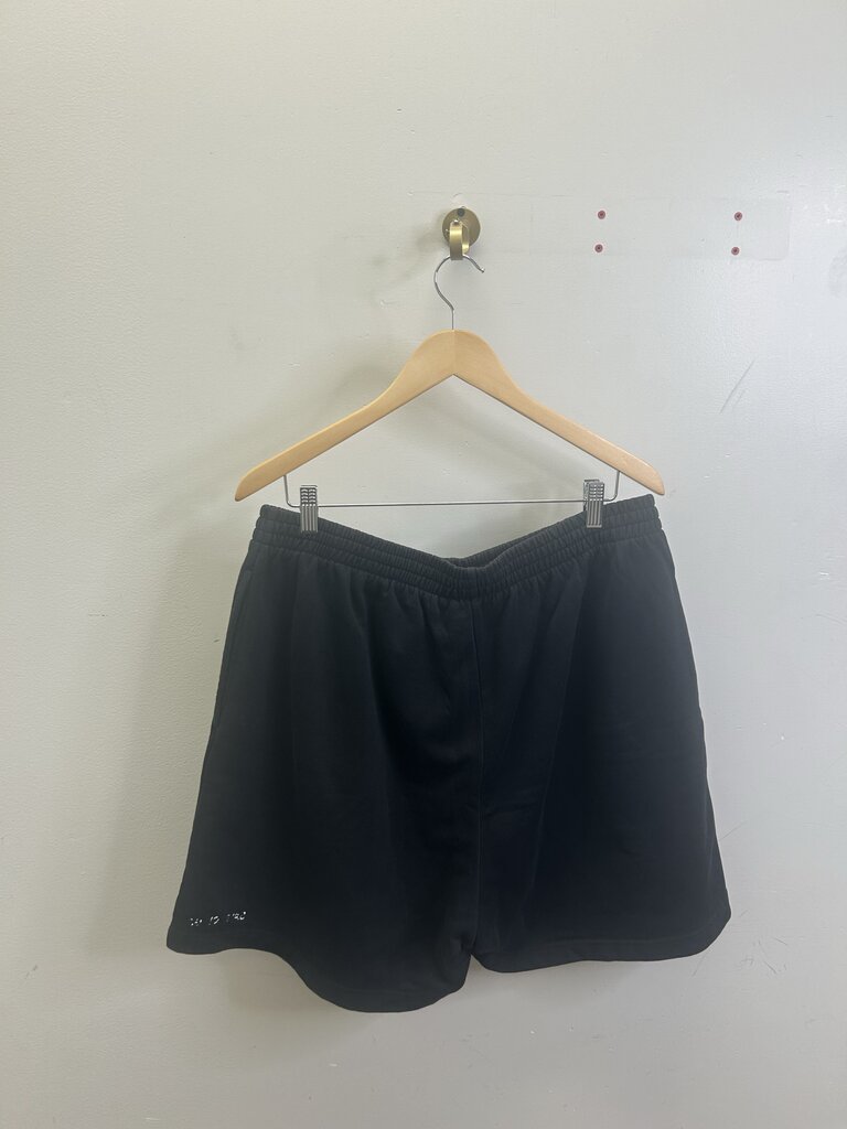 Preowned Balenciaga Black & White Heavy Ink Shorts sz.L