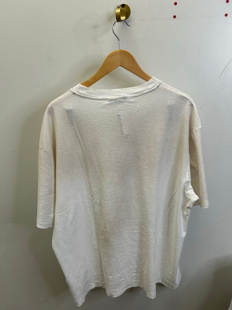 Preowned Acne Studio Stockholm 1996 Distressed White Tee sz.XL