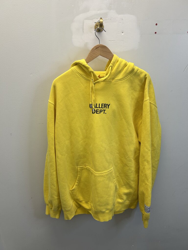Preowned Gallery Dept Yellow Pullover Hoodie size 2XL