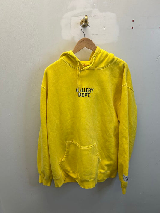 Preowned Gallery Dept Yellow Pullover Hoodie size 2XL