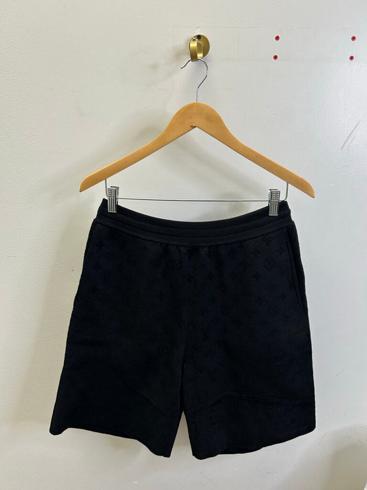 New Louis Vuitton Cashmere Black Monogram Damier Shorts size M
