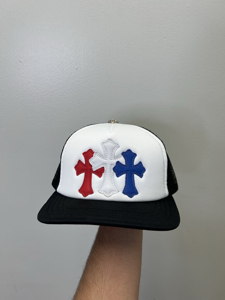 New Chrome Heart Triple Cross USA Trucker