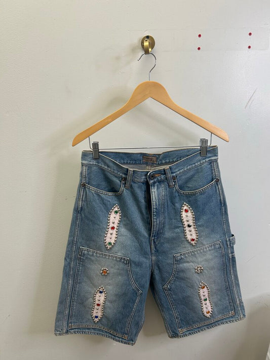 Preowned Kapital Rhinestone Shorts Size 32