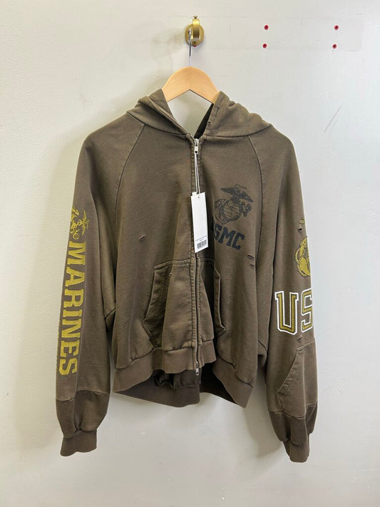 New Project G/R USMC Olive Zip Up size M