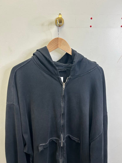 Preowned Balenciaga Black Yellow Tape Zip Size XXL