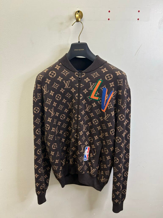 Preowned Louis Vuitton Brown Monogram Zipper sz.L