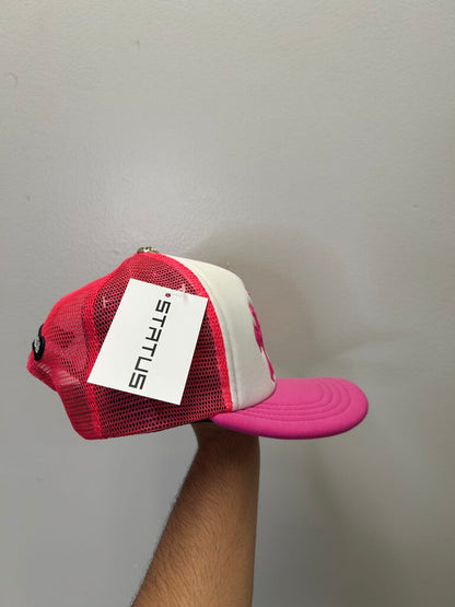 New Chrome Hearts Pink Cemetery Trucker