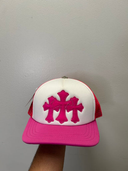 New Chrome Hearts Pink Cemetery Trucker