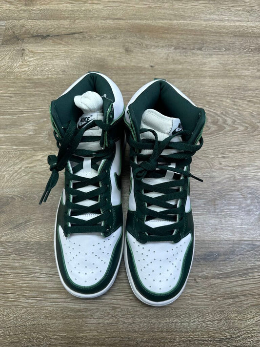 New Nike Dunk High Green Sz 10
