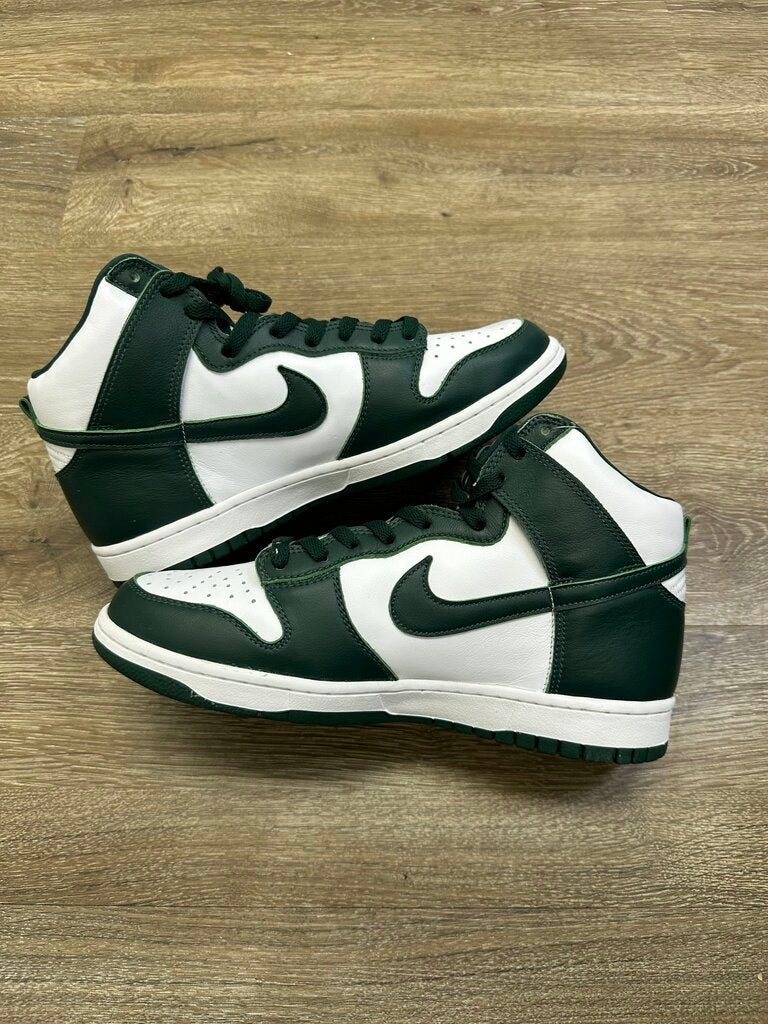 New Nike Dunk High Green Sz 10