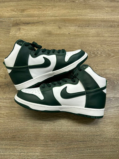 New Nike Dunk High Green Sz 10