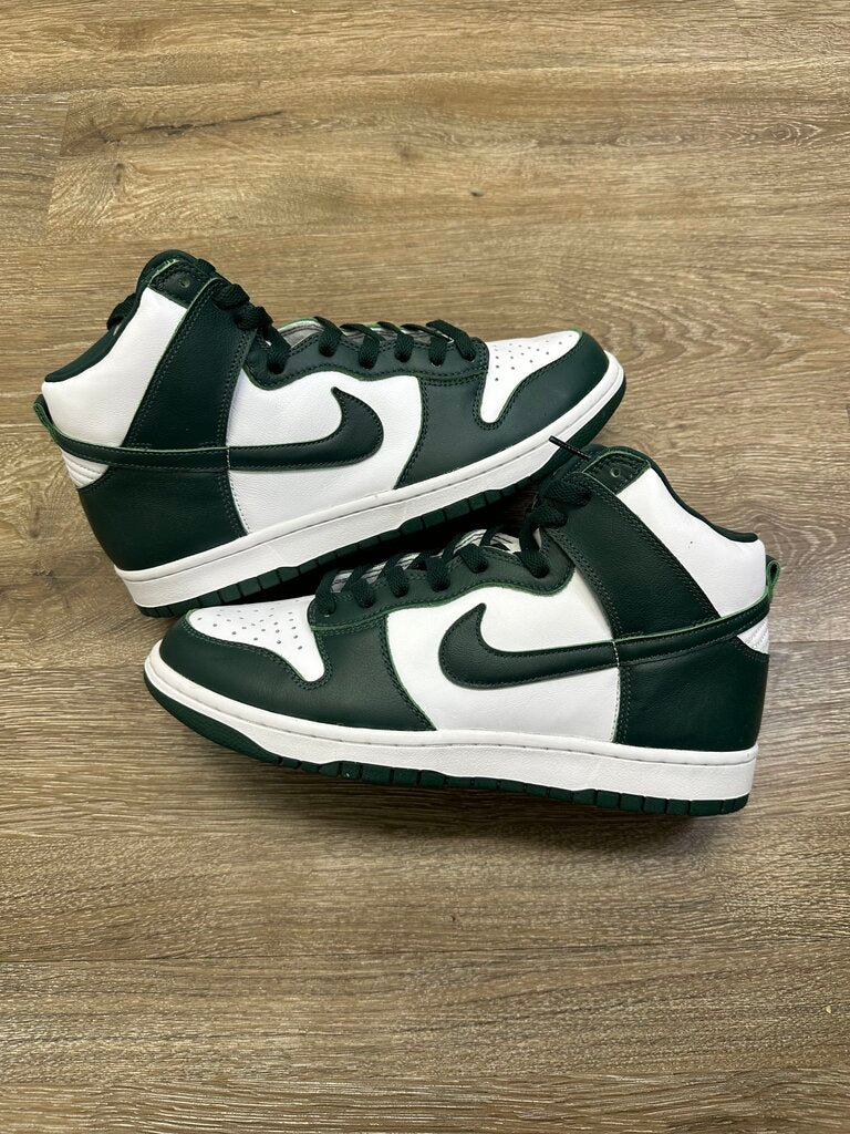 New Nike Dunk High Green Sz 10