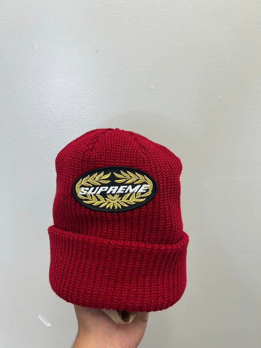 New Supreme Terminal Red Beanie