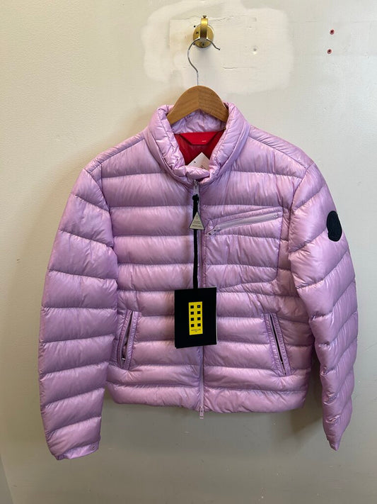 New Moncler Pink Puffer Jacket Size 4