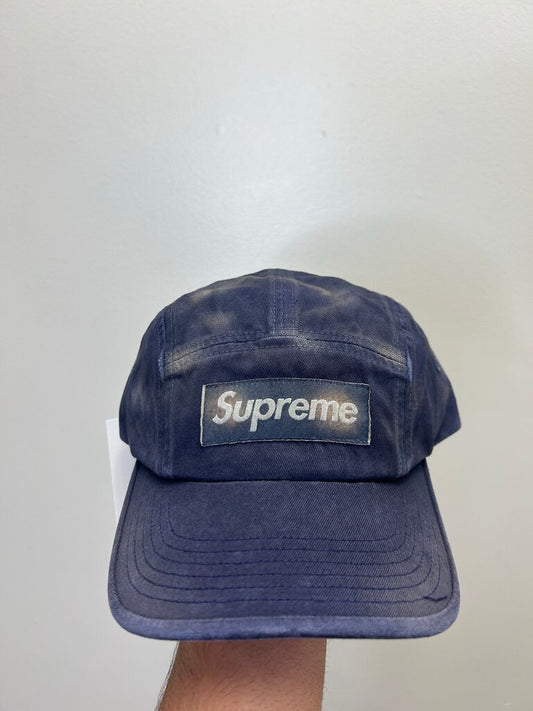 New Supreme Overdyed Camp Cap Navy