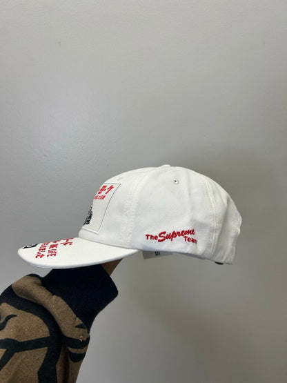 New Supreme White Red ATV Cap