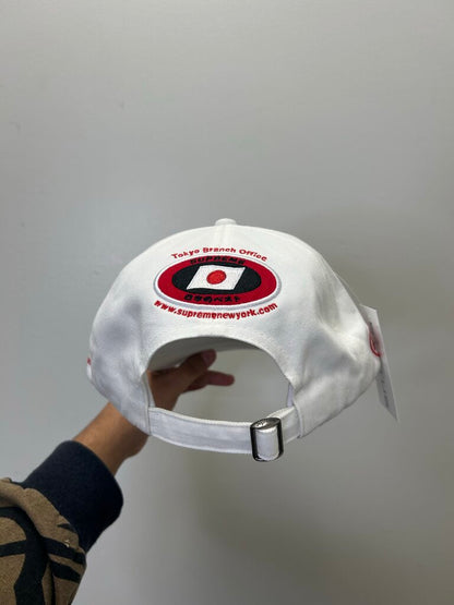 New Supreme White Red ATV Cap