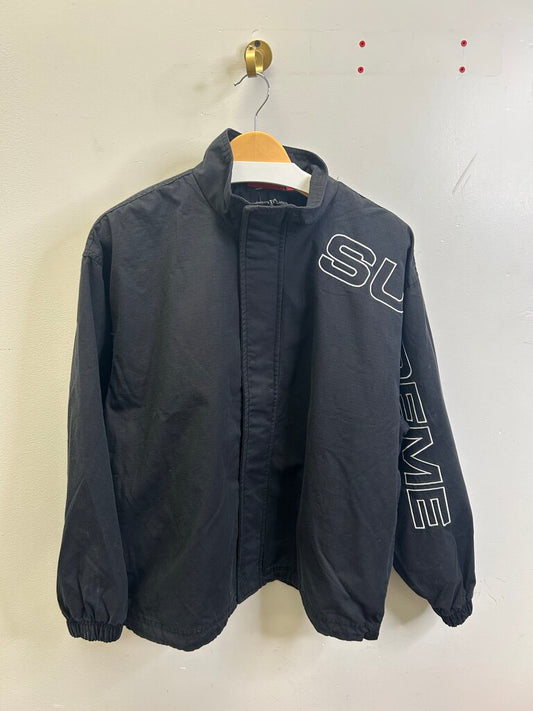 New Supreme Black Track Jacket Size Small