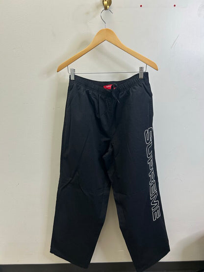 New Supreme Black Track Pants Size Medium
