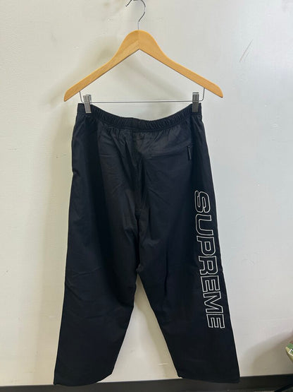 New Supreme Black Track Pants Size Large