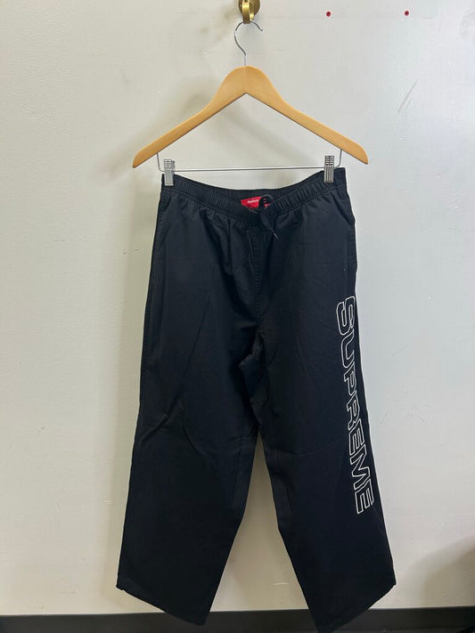 New Supreme Black Track Pants Size Large
