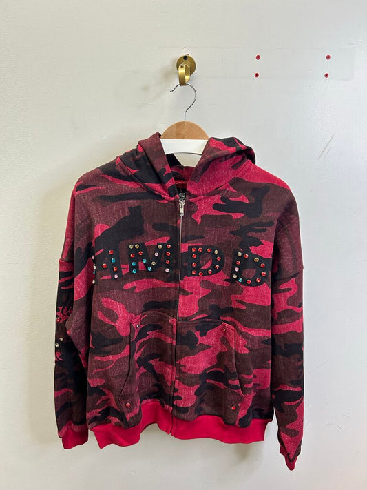 New HMDD Red Camo Zip Size Small