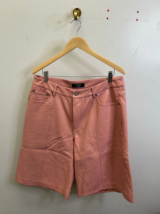 New HMDD Pink Leather Shorts Sz. L