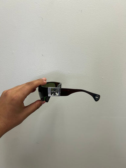 Preowned Chrome Hearts Green Rejected Frames
