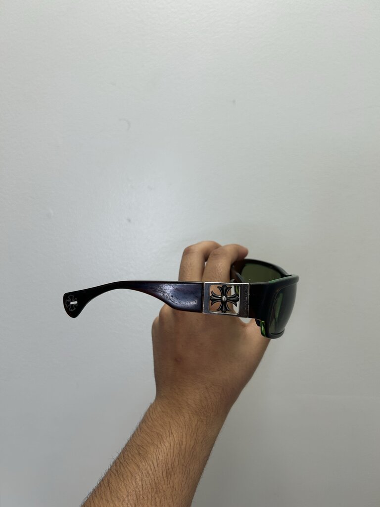 Preowned Chrome Hearts Green Rejected Frames