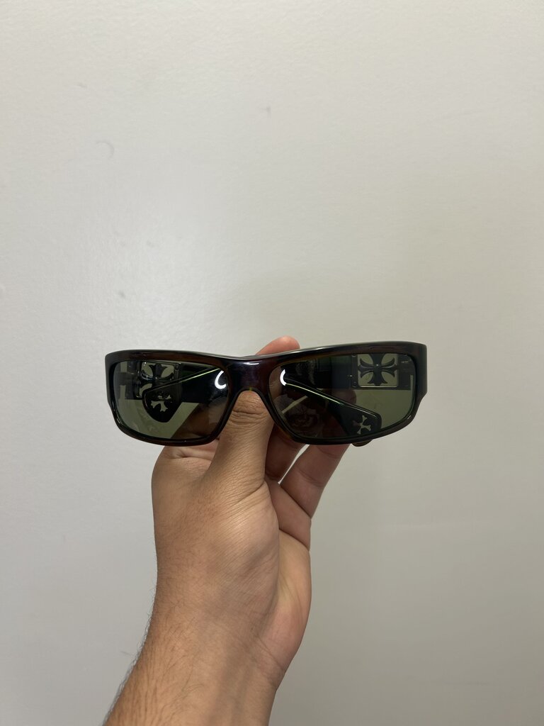 Preowned Chrome Hearts Green Rejected Frames
