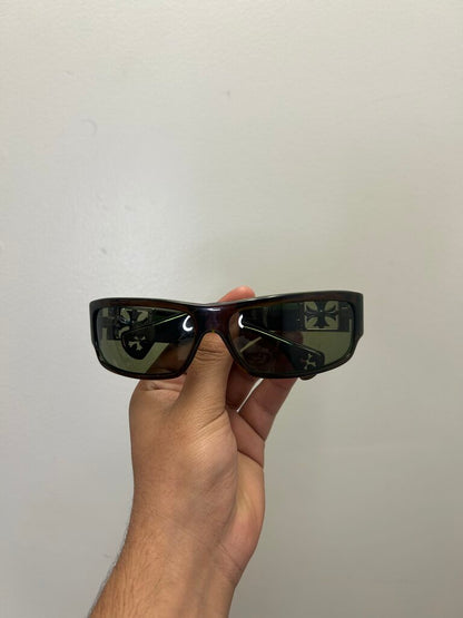 Preowned Chrome Hearts Green Rejected Frames