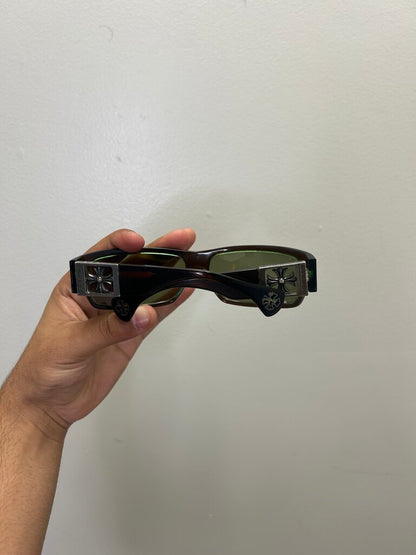Preowned Chrome Hearts Green Rejected Frames