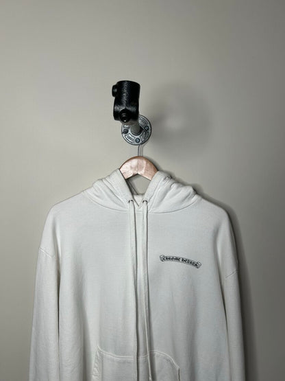 Preowned Chrome Hearts White Yellow Chrome Hoodie sz.M