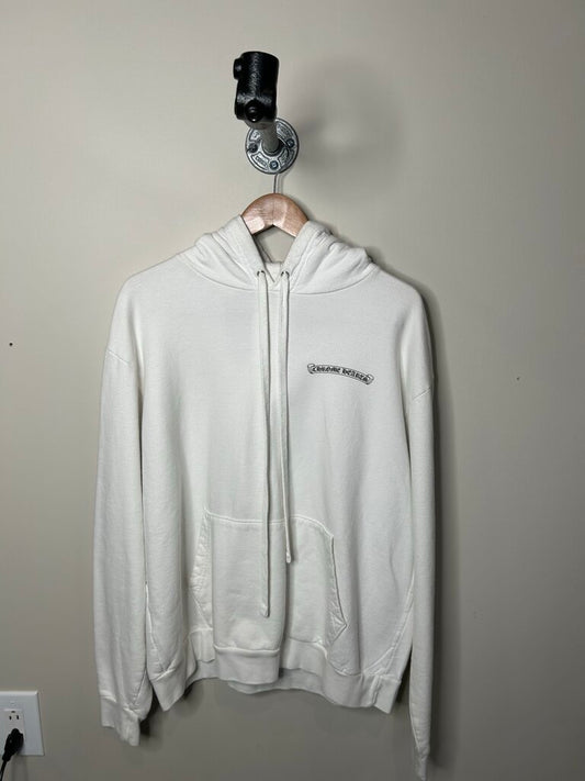 Preowned Chrome Hearts White Yellow Chrome Hoodie sz.M