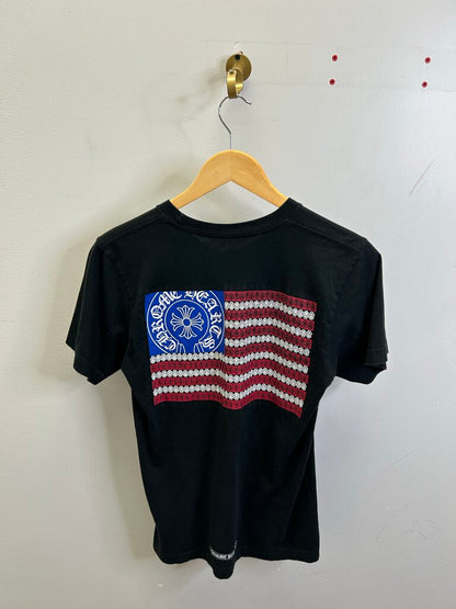 Preowned Chrome Hearts USA Flag Black Tee sz.S