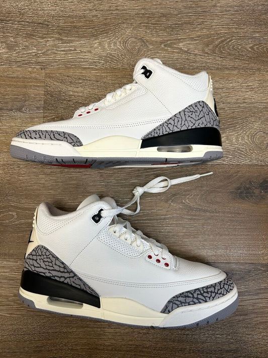 New Jordan 3 White Cement Size 9.5