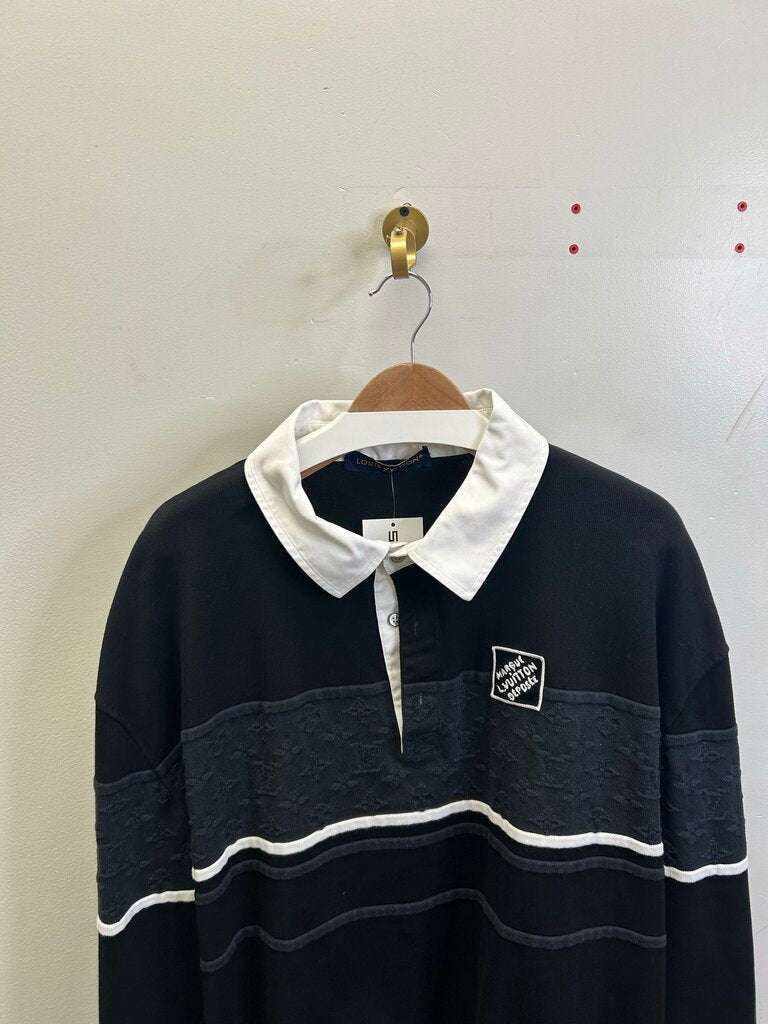 Preowned Louis Vuitton Black Grey 3 Button L/S size XL
