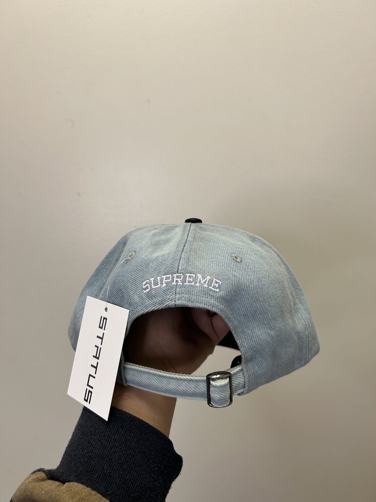 New Supreme S Logo Denim Black Hat
