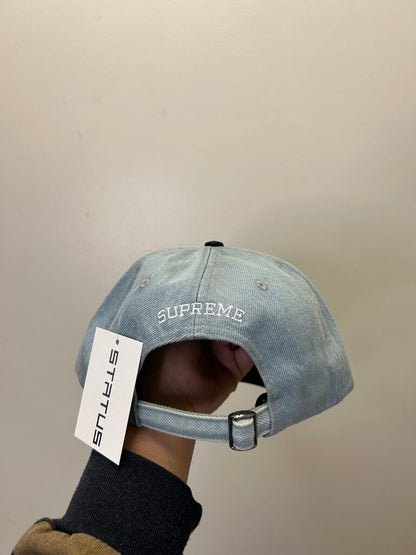 New Supreme S Logo Denim Black Hat