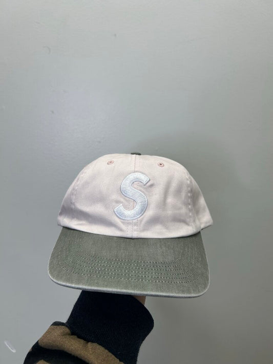 New Supreme S Logo Tan Green Hat