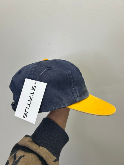 New Supreme S Logo Navy Yellow Hat